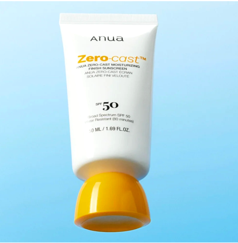 ANUA Zero-Cast Moisturizing Finish Sunscreen 50ml