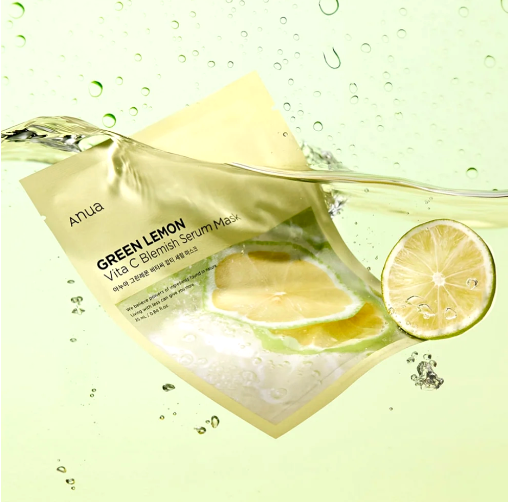 ANUA Green Lemon Vitamin C Blemish Serum Mask 25ML (10PCS)