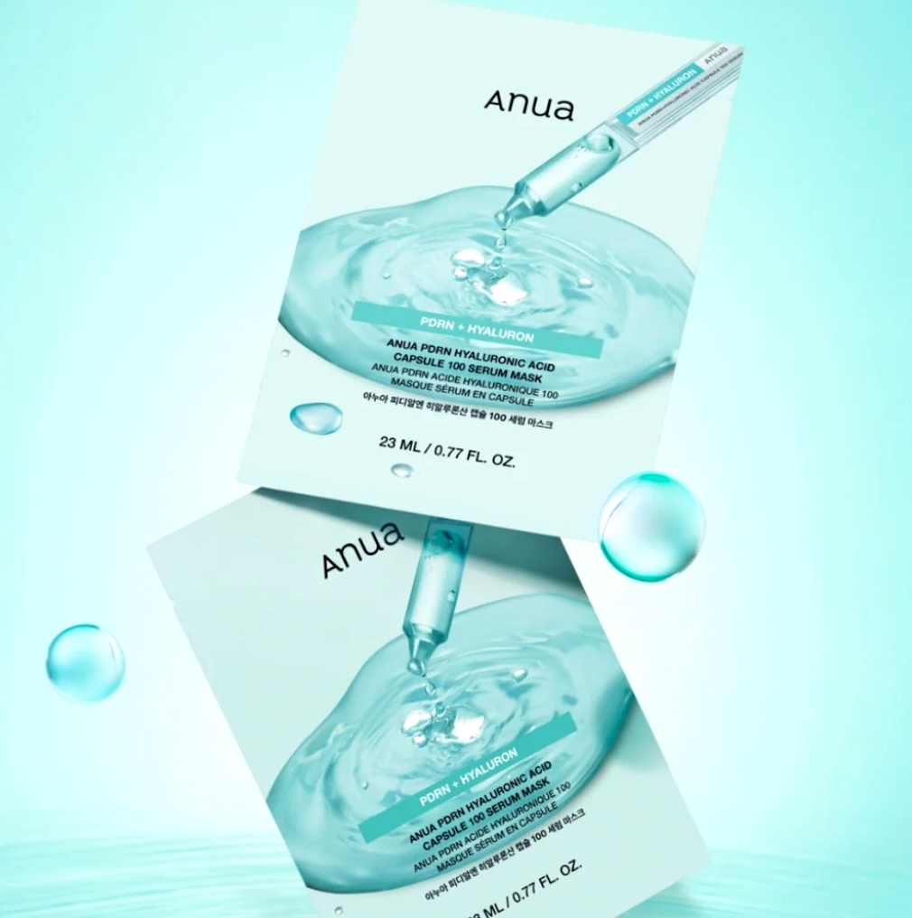 ANUA PDRN Hyaluronic Acid Capsule 100 Serum Mask 23ML (10EA)