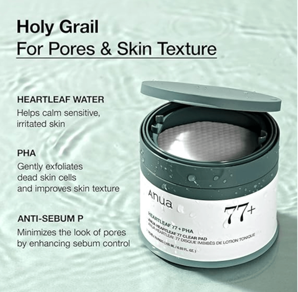 ANUA HEARTLEAF 77 CLEAR PAD 205ML (70PADS)