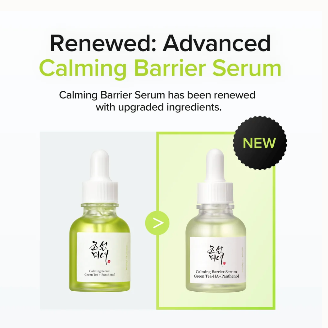 BEAUTY OF JOSEON Calming Barrier Serum: Green Tea-HA™ + Panthenol 30ML