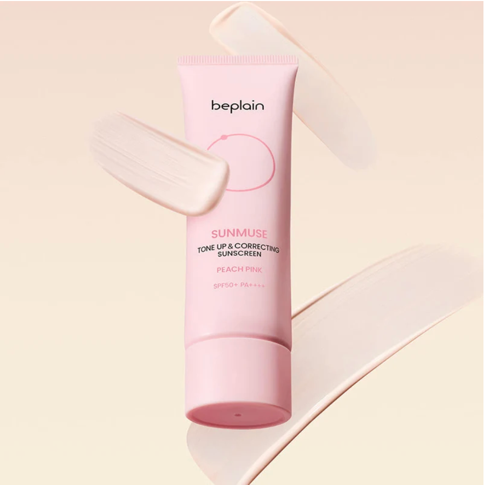 BEPLAIN Sunmuse Tone Up & Correcting Sunscreen Peach Pink SPF50+ PA++++ 50ML