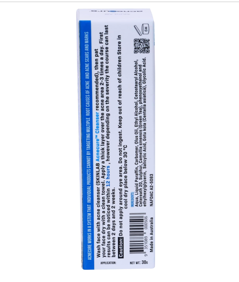 SKINLAB ACNECURE ANTI ACNE GEL 30ML