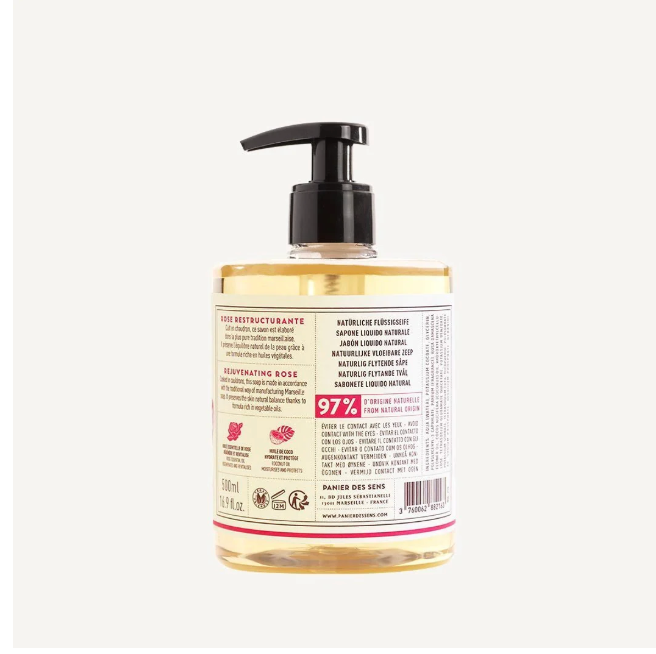 Panier Des Sens Liquid Marseille Soap – Enchanting Rose 500ml