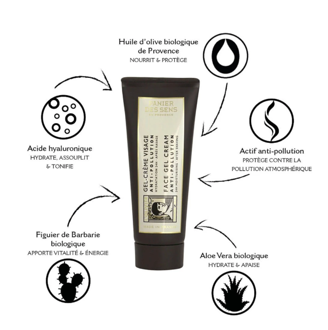 Panier Des Sens Anti-Pollution Face Gel-Cream – Moisturising & Revitalising