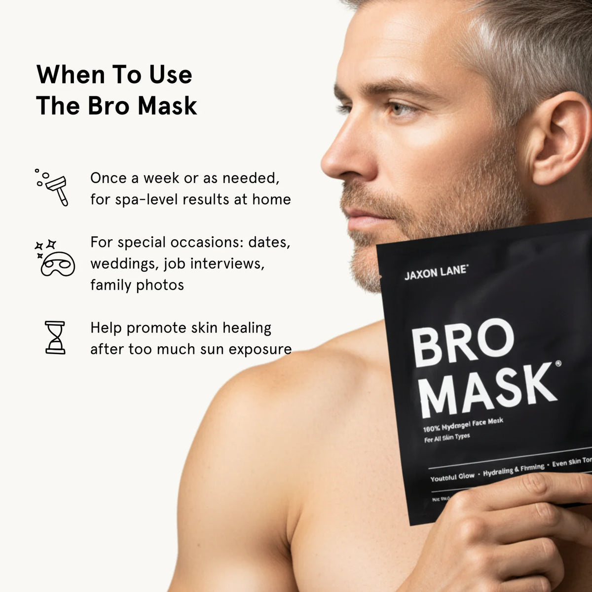 Jaxon Lane Bro Mask 100% Hydrogel Sheet Mask (1 pc)