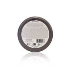 Round container with a label on a white background