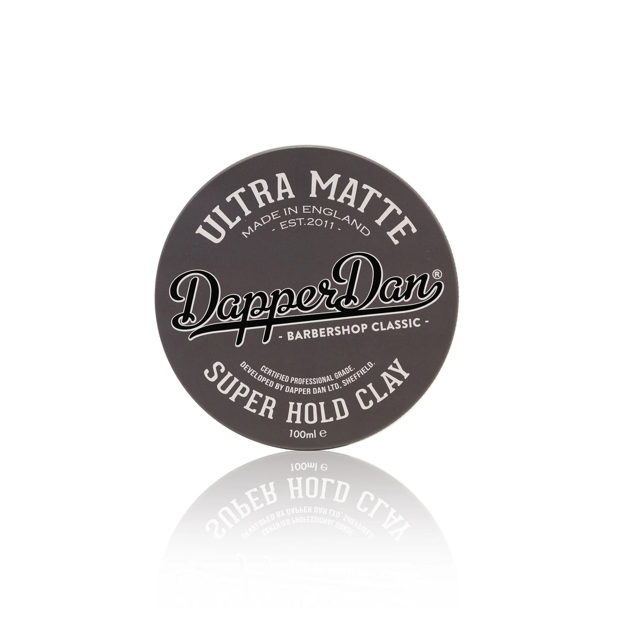 Dapper Dan Super Hold Clay container on a white background
