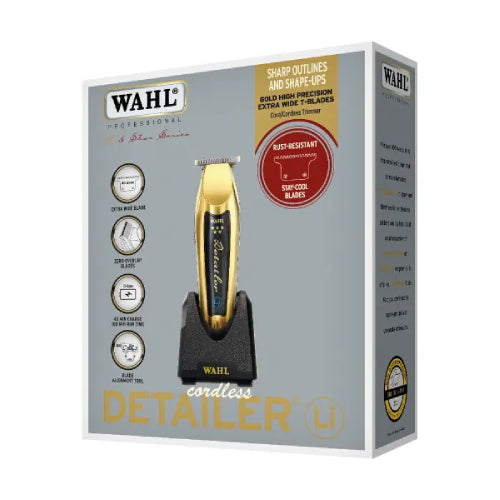 Wahl cordless hair trimmer packaging on a white background
