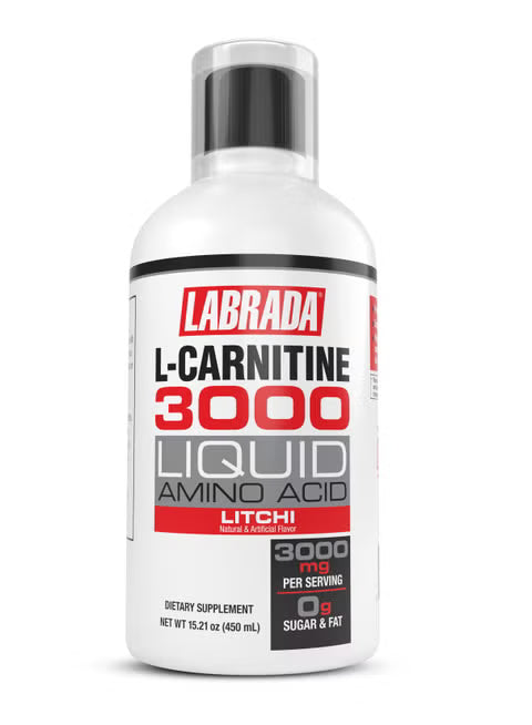 Labrada L-Carnitine 3000 Liquid supplement bottle on a white background