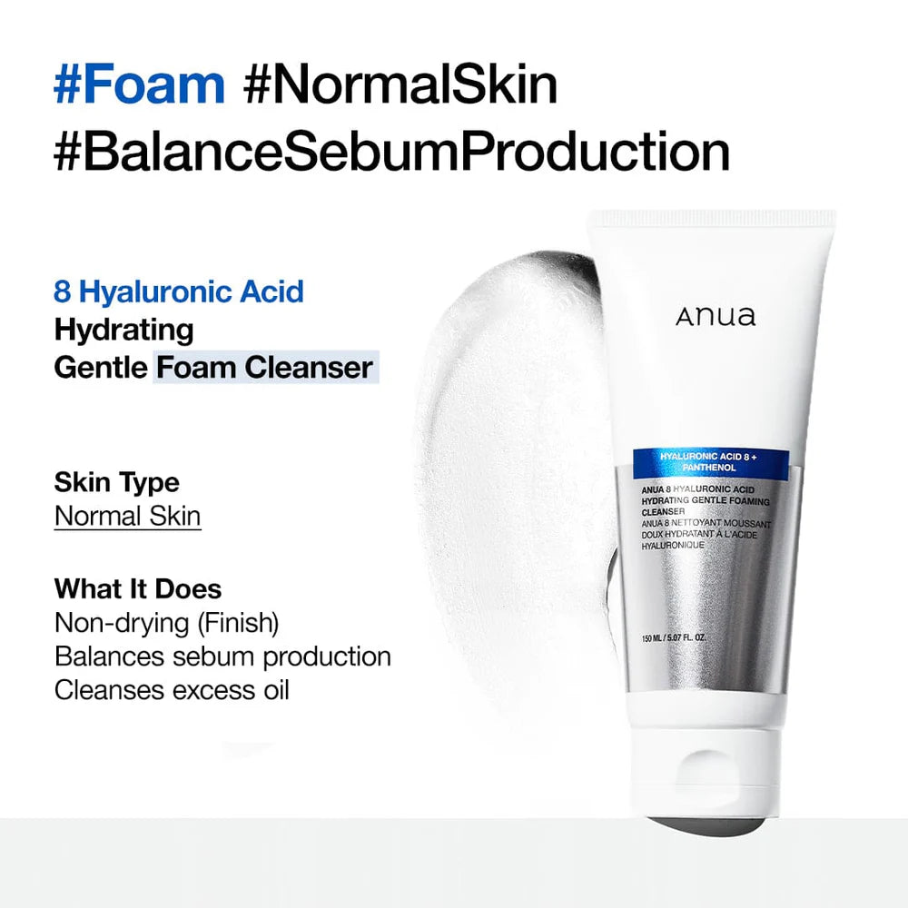 ANUA 8 Hyaluronic Acid Moisturizing Gentle Gel Cleanser 150ml