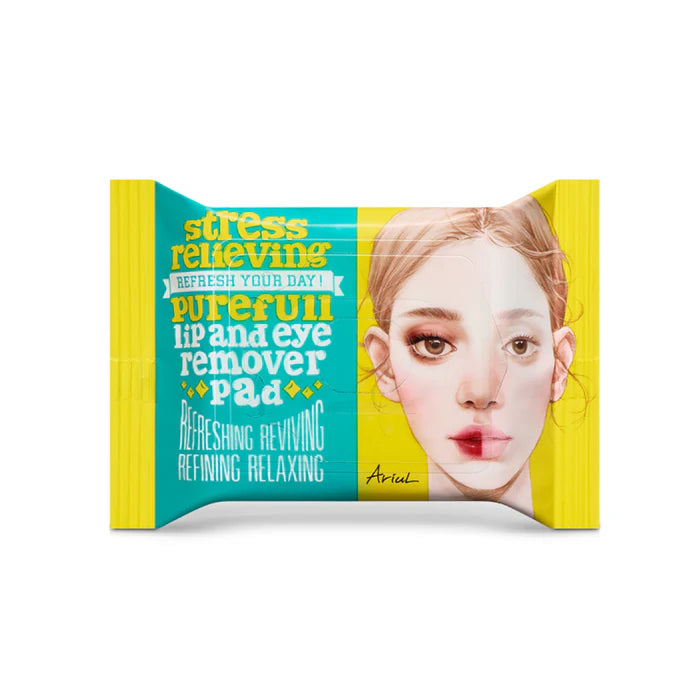 Ariul Stress Relieving Purefull Lip And Eye Remover Pad 30pcs