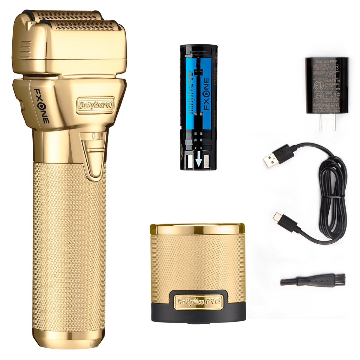 BaBylissPRO All-Metal Gold Grooming Shaving Kit