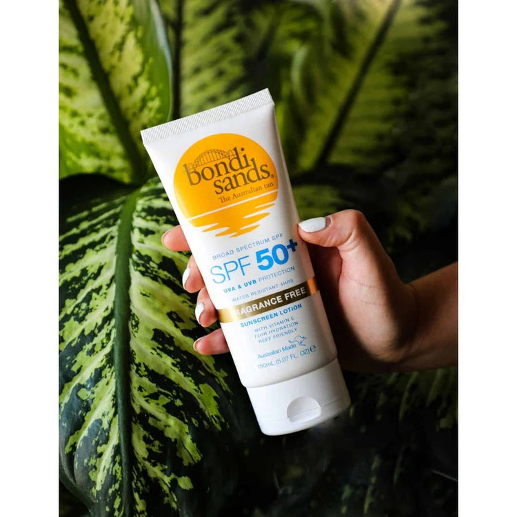 Bondi Sands Sunscreen Lotion SPF50+ – Fragrance Free 150 ml