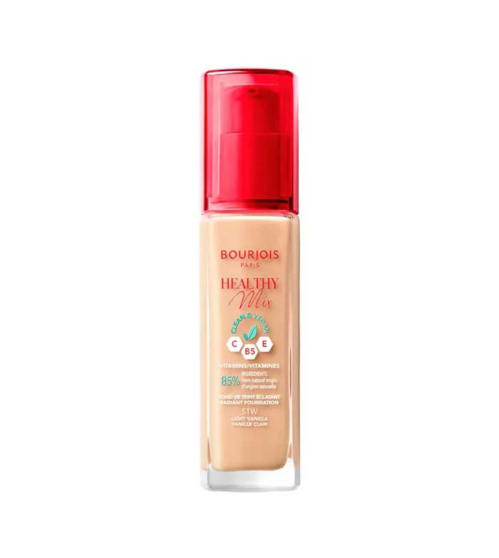 Bourjois Paris Healthy Mix 51W Light Vanilla Radiant Foundation 30ml
