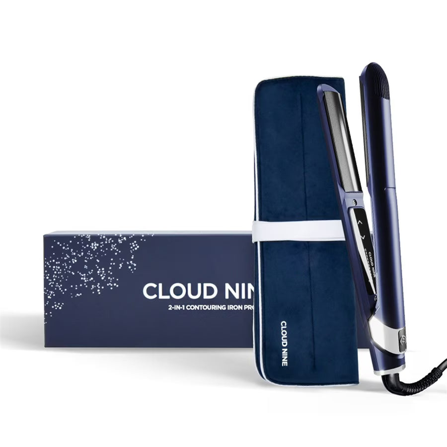 Cloud Nine 2IN1 Contouring Iron Pro Straightener Blue