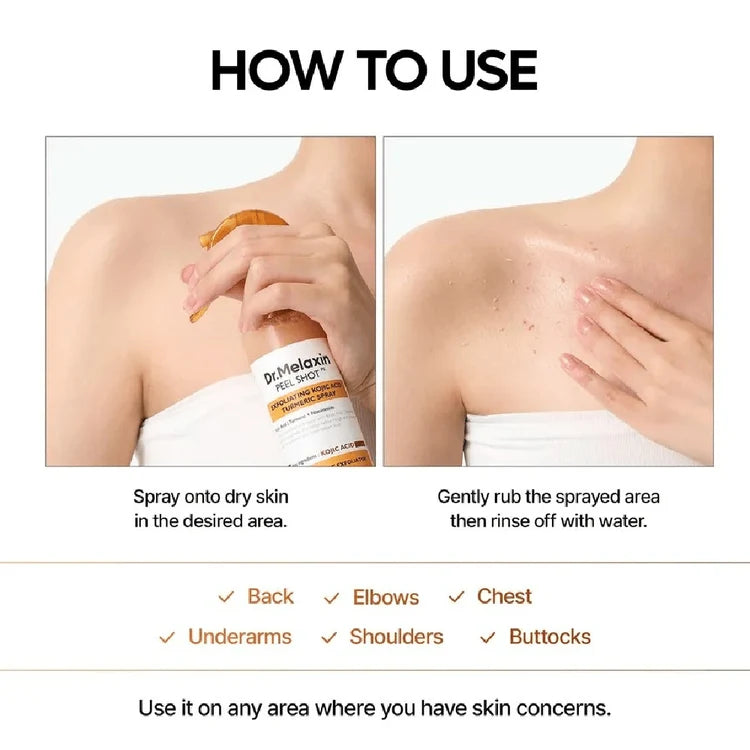 Dr Melaxin Peel Shot Kojic Turmeric Spray 200ml