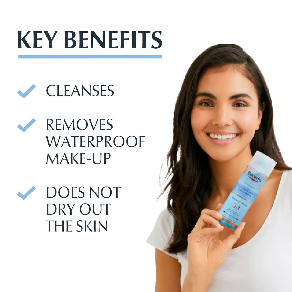 Eucerin Dermatoclean 3 in 1 Micellar Cleansing Fluid 200ml