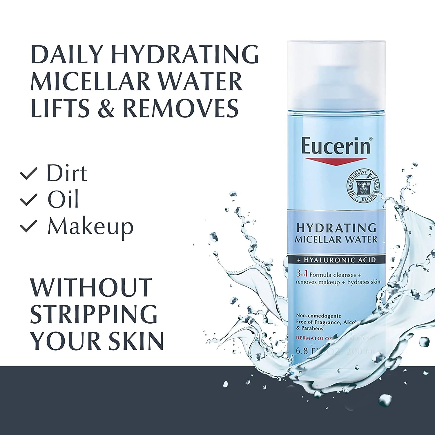 Eucerin Dermatoclean 3 in 1 Micellar Cleansing Fluid 200ml