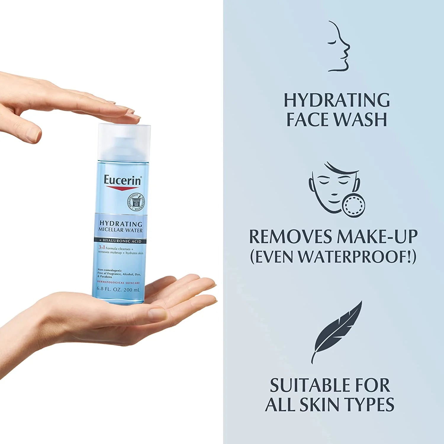 Eucerin Dermatoclean 3 in 1 Micellar Cleansing Fluid 200ml