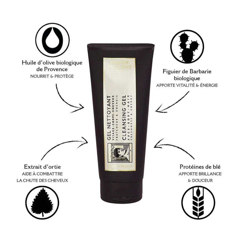Panier Des Sens Body, Face & Hair Cleansing Gel – Hydration & Energy