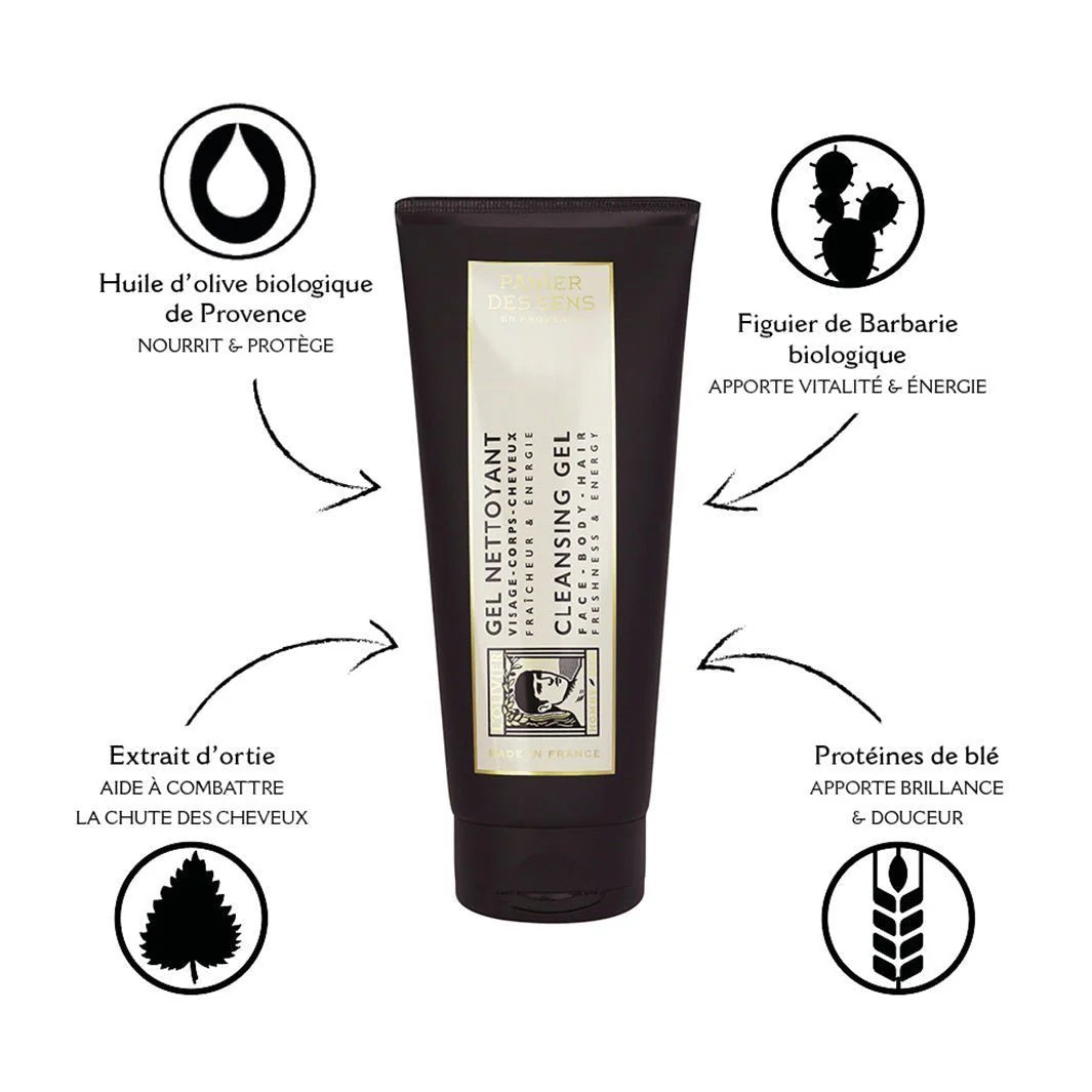 Panier Des Sens Body, Face & Hair Cleansing Gel – Hydration & Energy