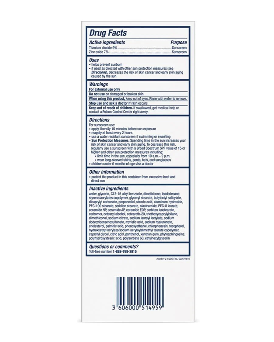 CeraVe hydrating mineral sunscreen spf 50 75ml