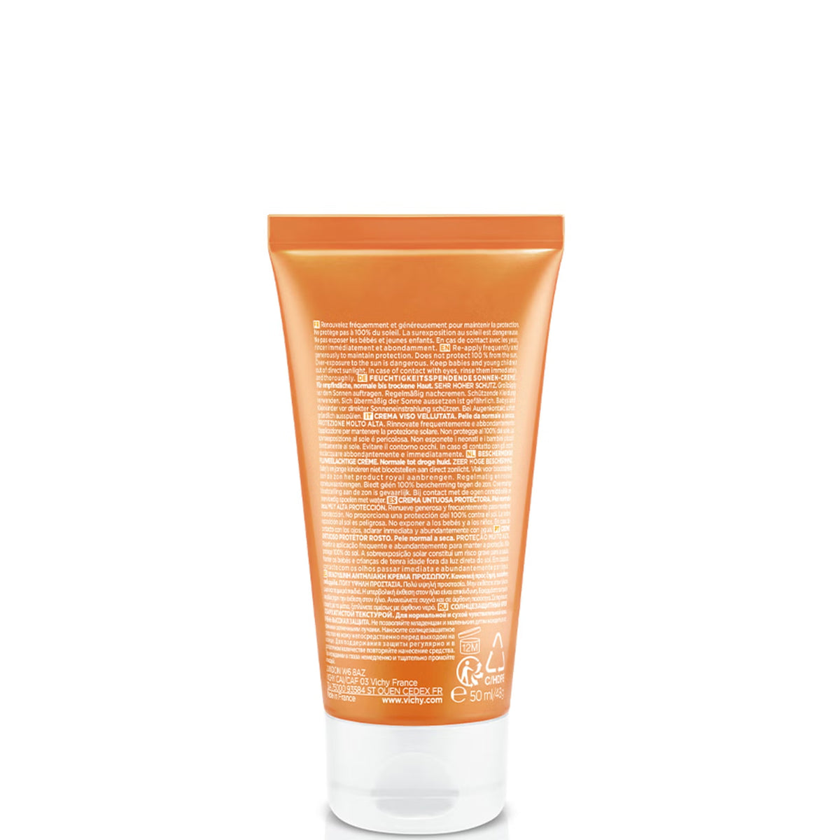 Vichy Capital Soleil Velvety Cream SPF 50+ Face Sunscreen For Normal To Dry Sensitive Skin 50ml