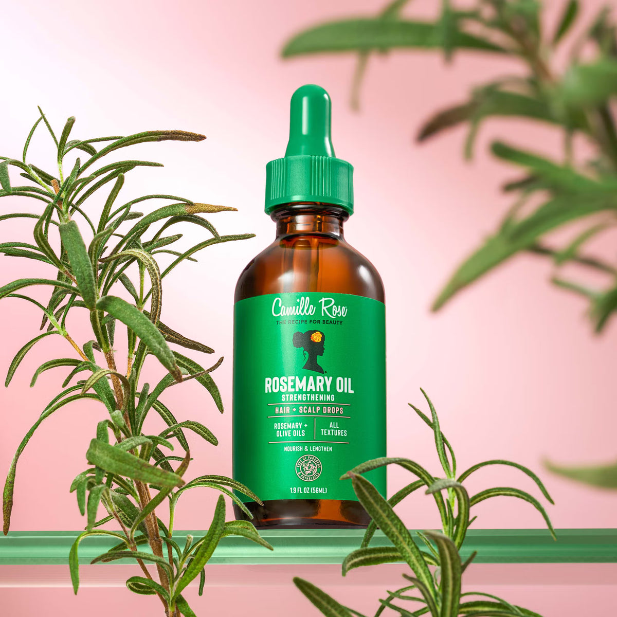 Camille Rose Rosemary Oil Strengthening Hair & Scalp Drops 56ml