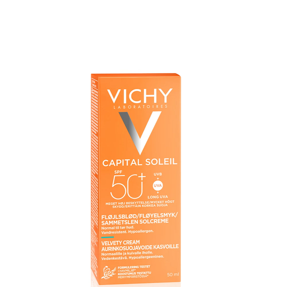 Vichy Capital Soleil Velvety Cream SPF 50+ Face Sunscreen For Normal To Dry Sensitive Skin 50ml