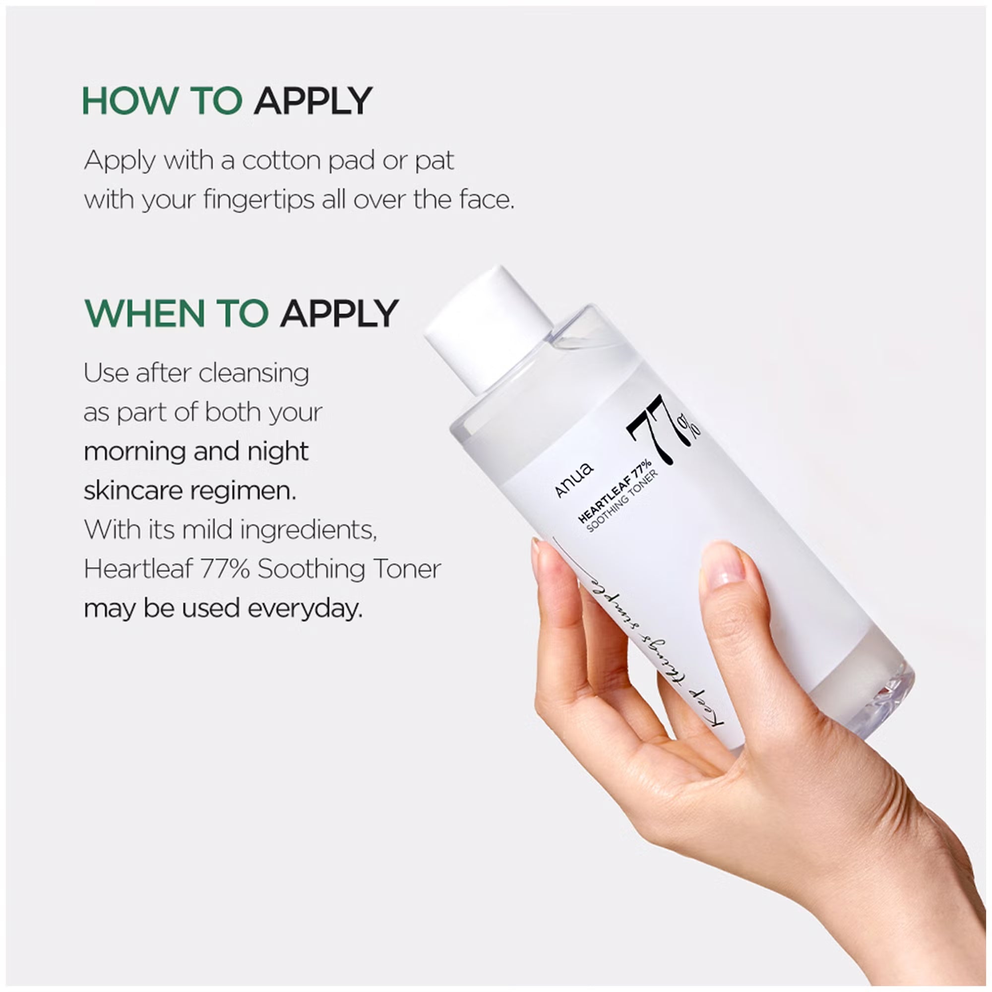 ANUA HEARTLEAF 77% SOOTHING TONER 250ML