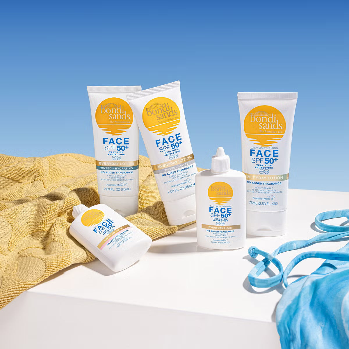 Bondi Sands SPF 50+ Fragrance Free Tinted Face Fluid (UK – 50 ml)