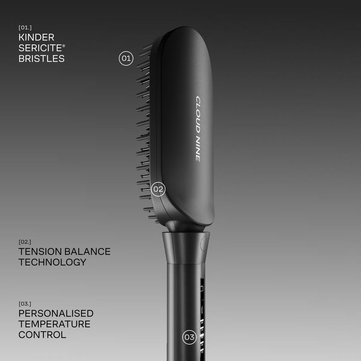 Cloud Nine The Original Hot Brush Black