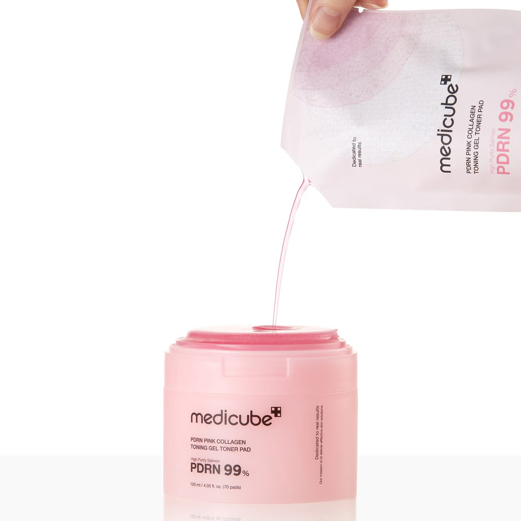 Medicube PDRN Pink Collagen Toning Gel Toner Pad - 70 pads