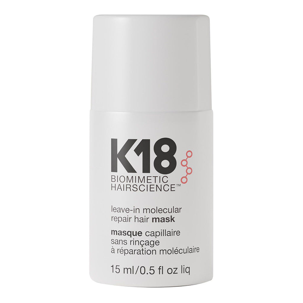 K18 biomimetic hair mask bottle on a white background