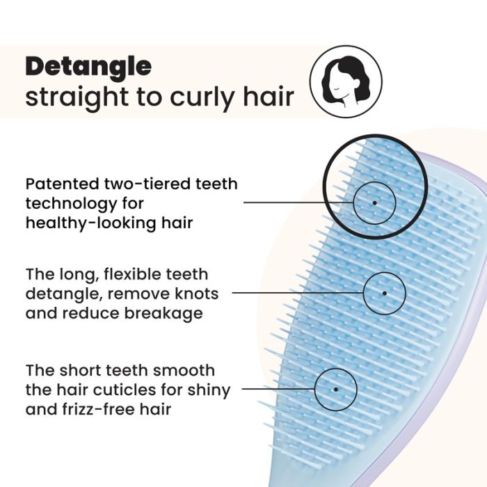 Tangle Teezer Detangling Hair Brush Lilac & Blue