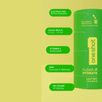 Oneshot Hydrate Electrolyte & Vitamin Drink Mix Lime Burst (14 Sticks)