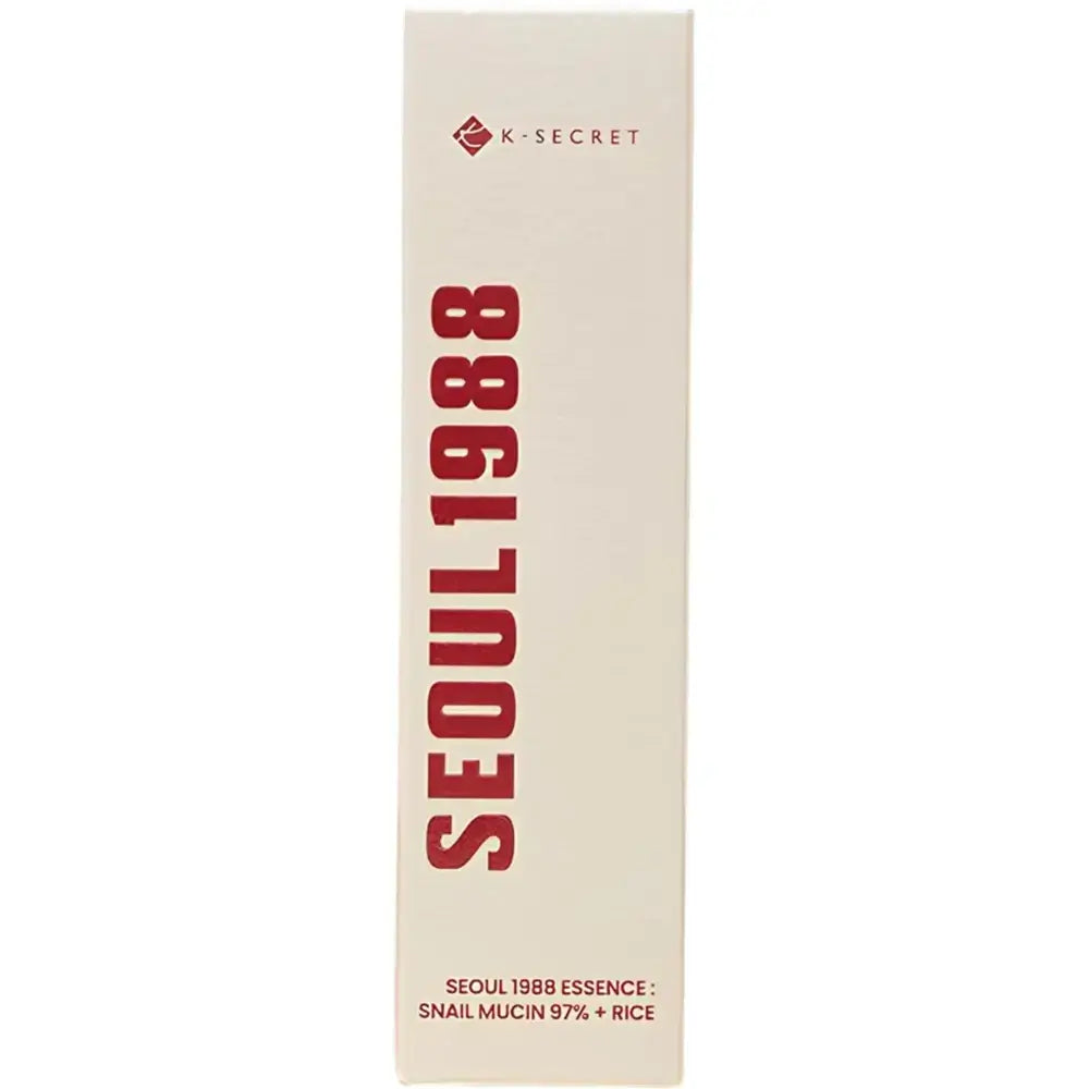 K-Secret Seoul 1988 Snail Mucin Cream 93% + Rice, Antiaging Skincare 100ml