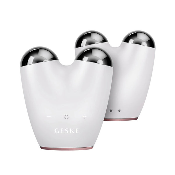 Geske Sonic Thermo Facial Brush 6-in-1 Microcurrent Face - Stralight (White)