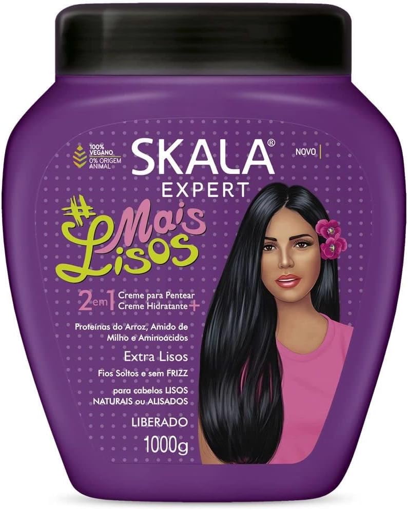 Skala Expert Mais Lisos Moisturizing Hair Cream And Conditioner With Rice Proteins 1000G