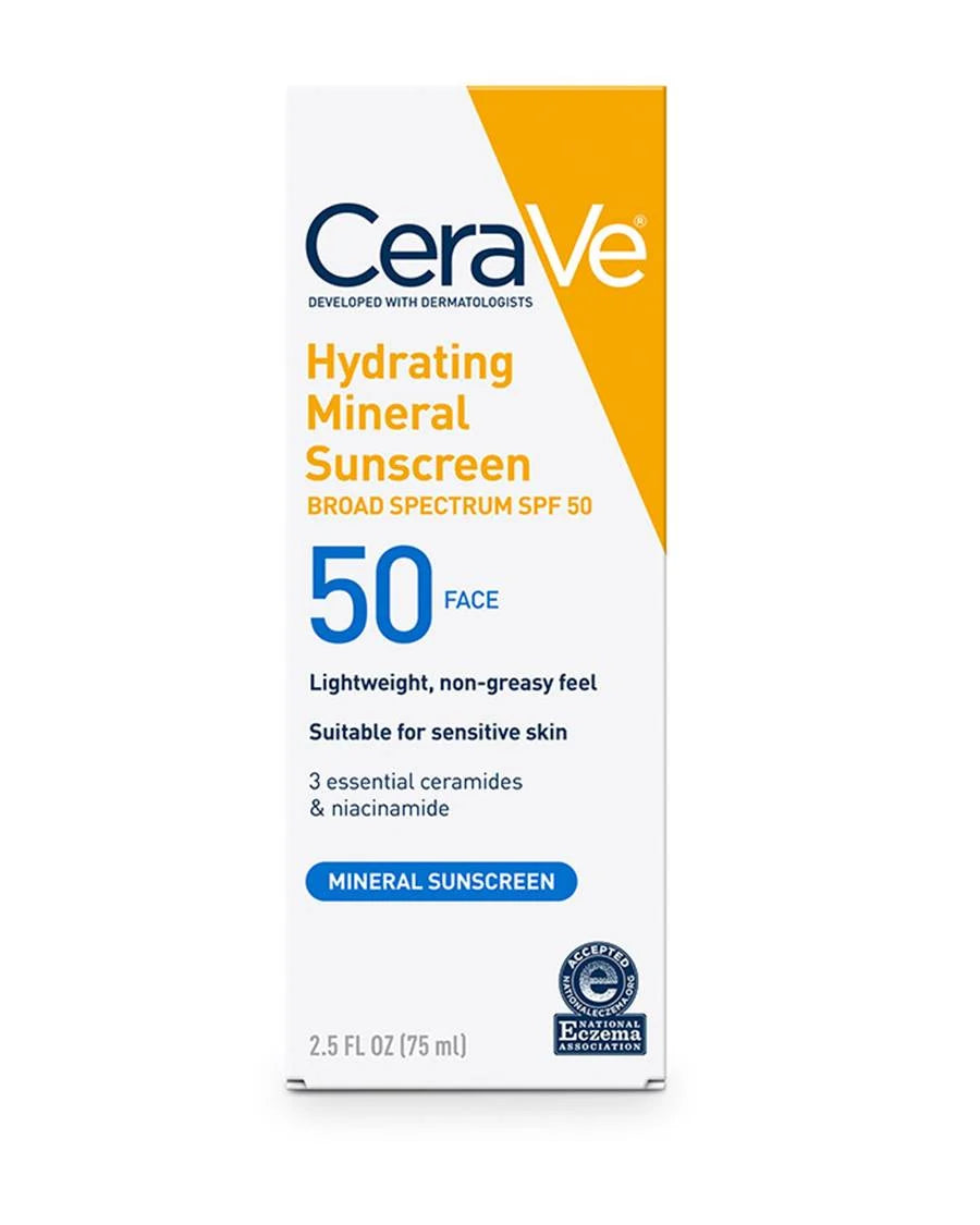 CeraVe hydrating mineral sunscreen spf 50 75ml