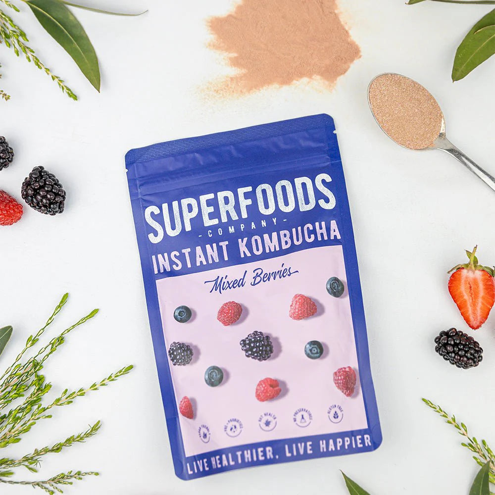 Superfood Instant kombucha Box - Mixed Berries Flavour Sachets 10 x 5g - 50G