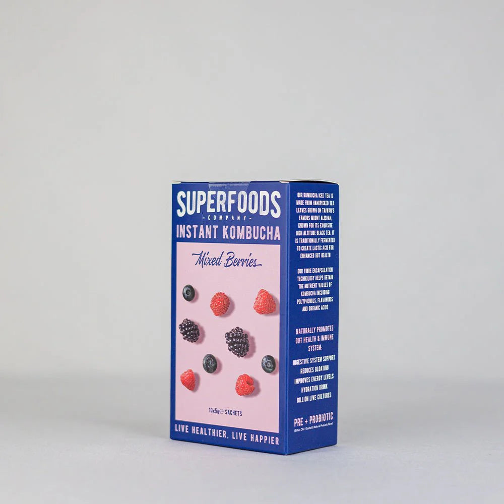 Superfood Instant kombucha Box - Mixed Berries Flavour Sachets 10 x 5g - 50G