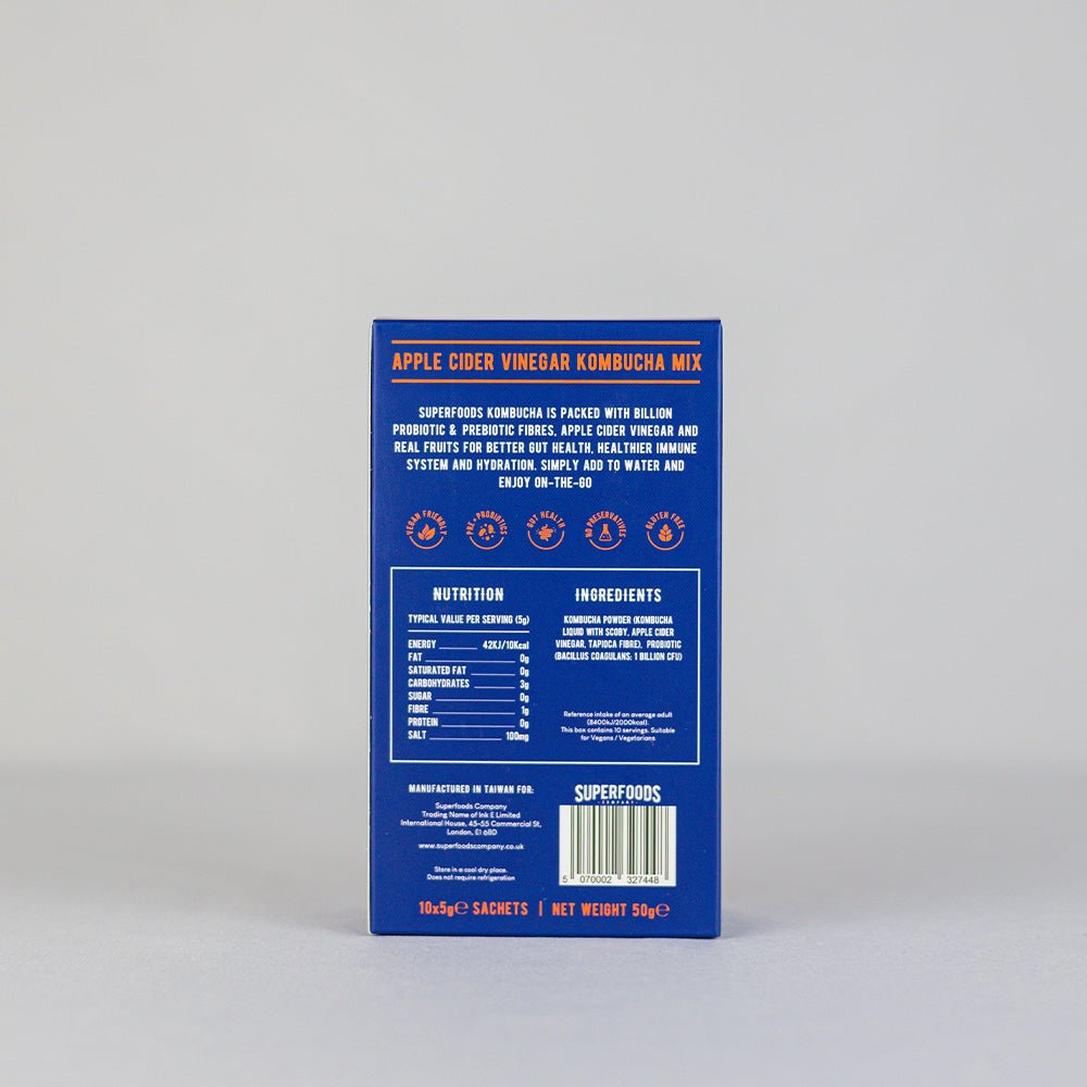 Superfood Instant Kombucha Box - Original Flavour Sachets 10 x 5g - 50G