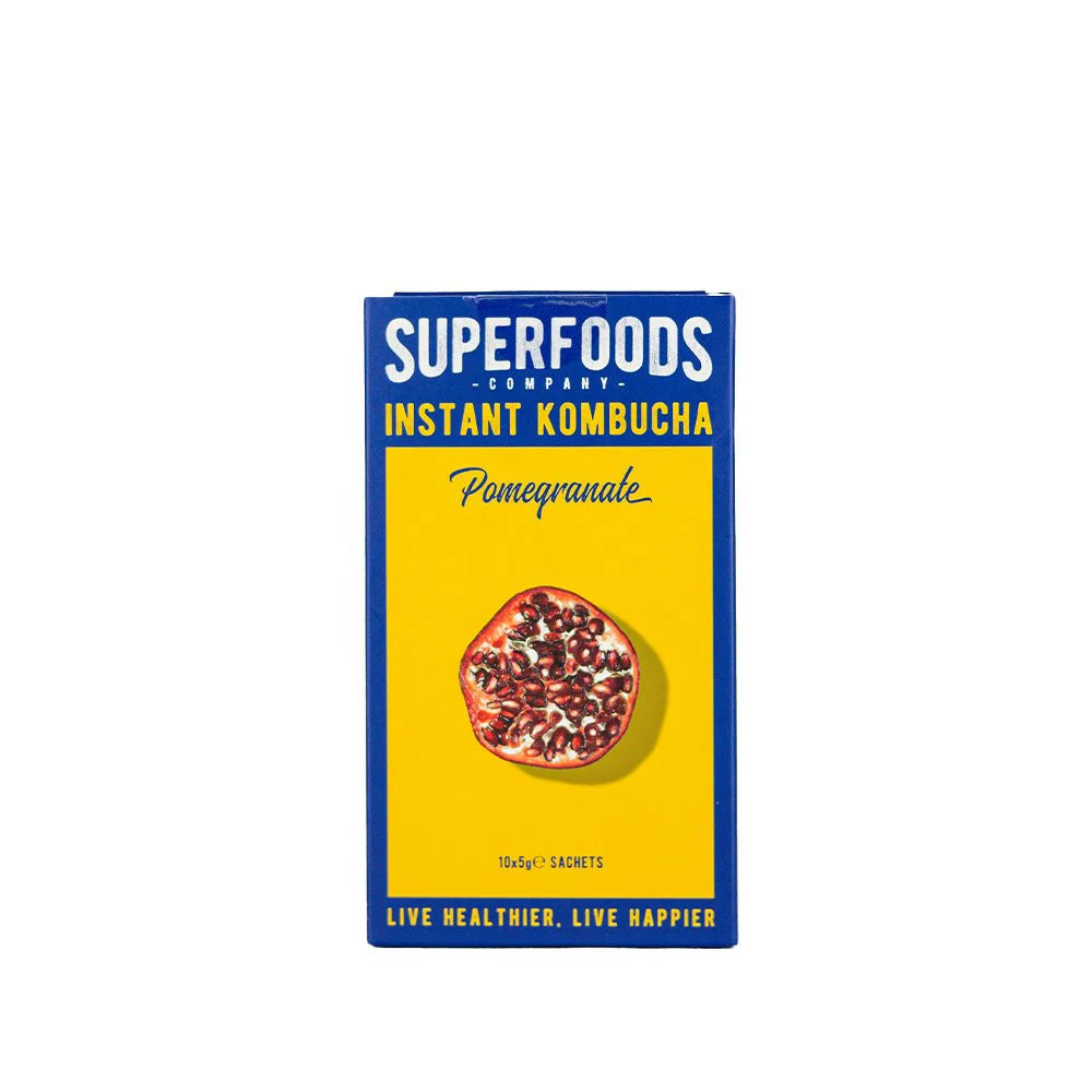 Superfood Instant Kombucha Box -Pomegranate Flavour Sachets 10 x 5g - 50G