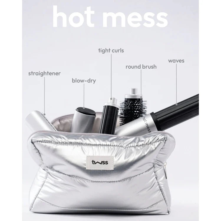TWSS - Hot Mess 5-in-1 Hair Styler– Multi-Function Hot Air tool with Attachments & Pouch