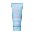 Blue tube of 'Thirsty Curls De-Frizzler' on a white background