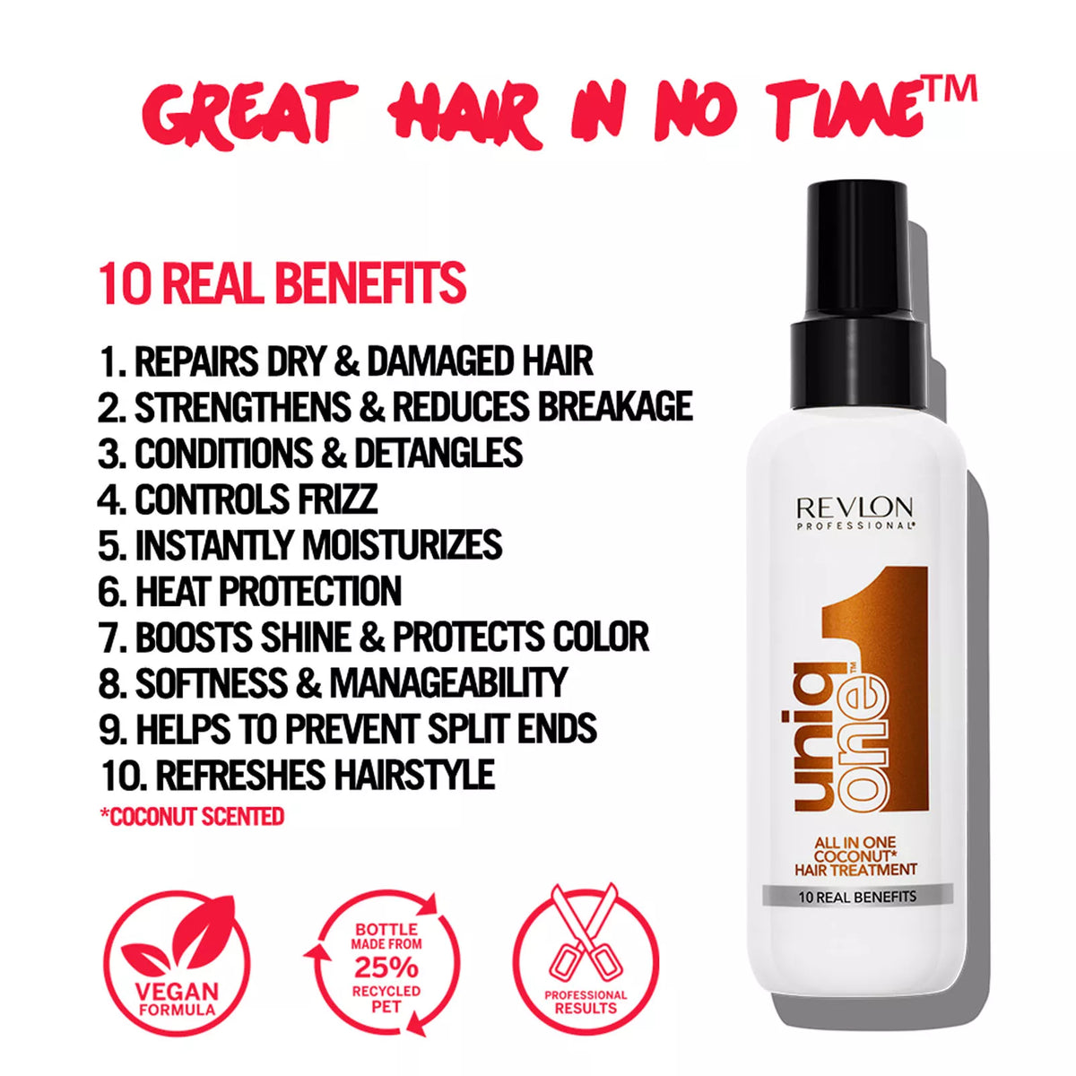 Revlon Uniq One 10 in 1 Leave-In Hair Treatment Coconut 150ML