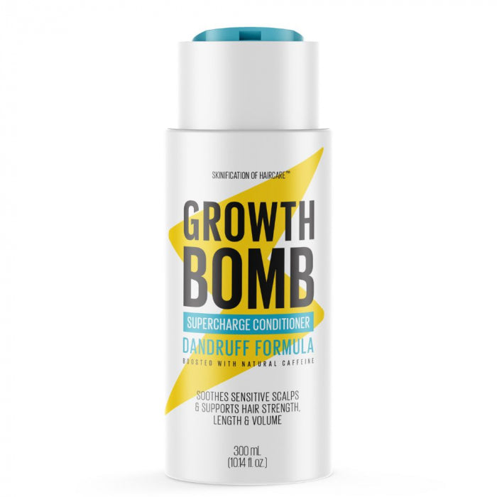 Growth Bomb conditioner bottle on a white background