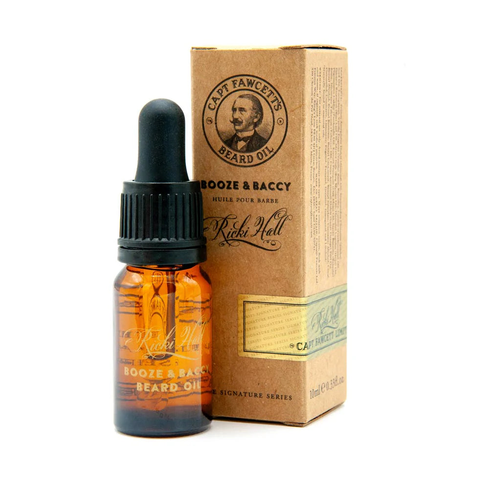 Captain Fawcett’s Ricki Hall Booze & Baccy Beard Oil 10ml